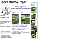 Desktop Screenshot of jacksmailboxrepair.com